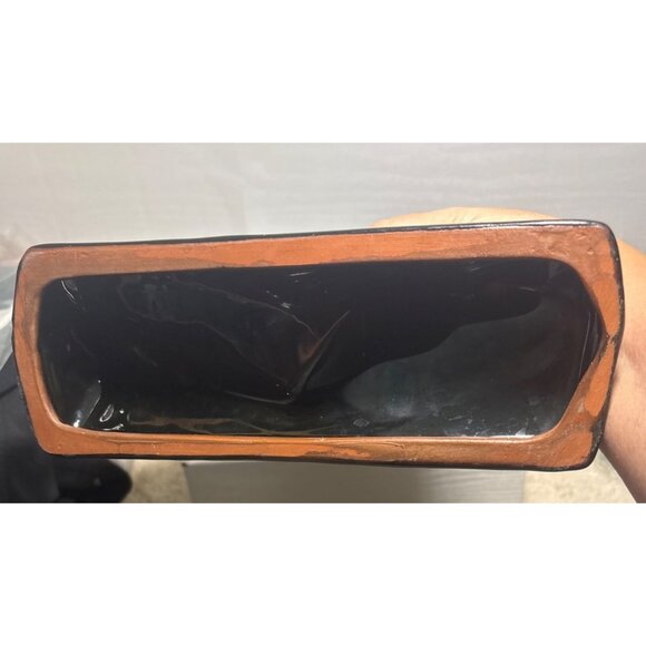 Blue Mountain Pottery Rearing Horse Large 14" Tall Green Drip Glaze MCM READ - Picture 12 of 14